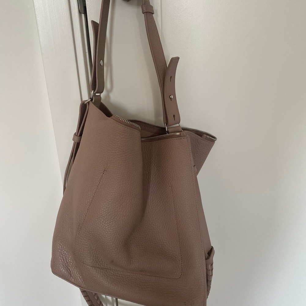All saints beige hobo bag